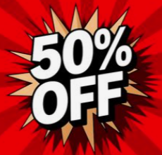 50 Percent Off
