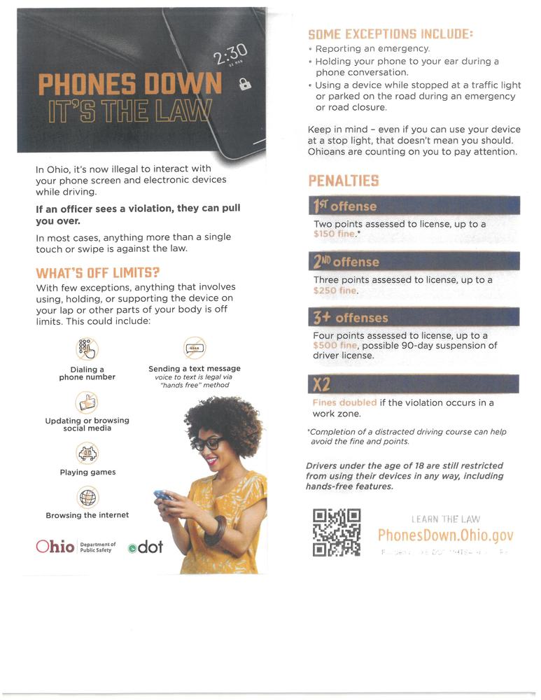 Phones Down-It's The Law