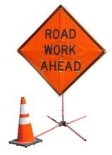 Road Work Ahead Sign