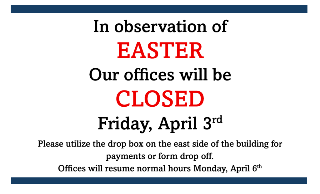 CLOSED EASTER
