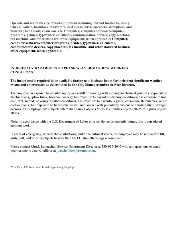 Maintenance Tech Job