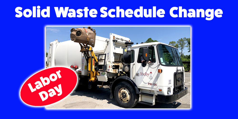 Solid waste schedule change for Labor Day
