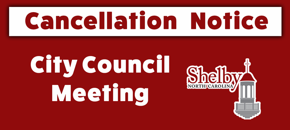 City Council Meeting Cancellation Notice