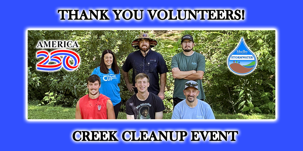 Thank you to our America 250 Creek Cleanup Event volunteers