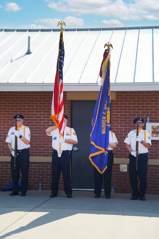 American Legion color guard presenting the colors
