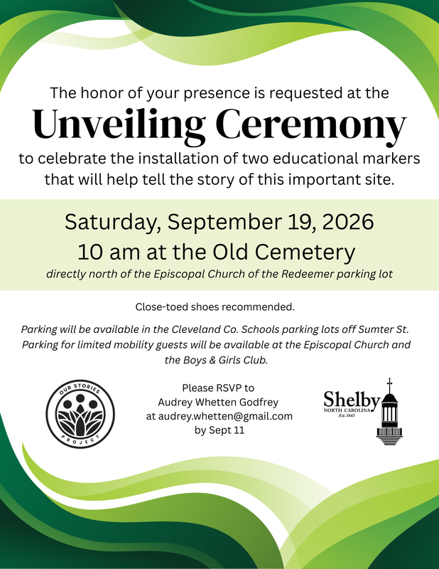 The Old Cemetery Ceremony Invitation - Saturday, September 19, 2026 at 10 am