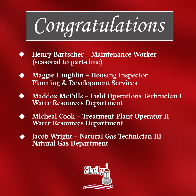 Congratulations to employees who were recently promoted