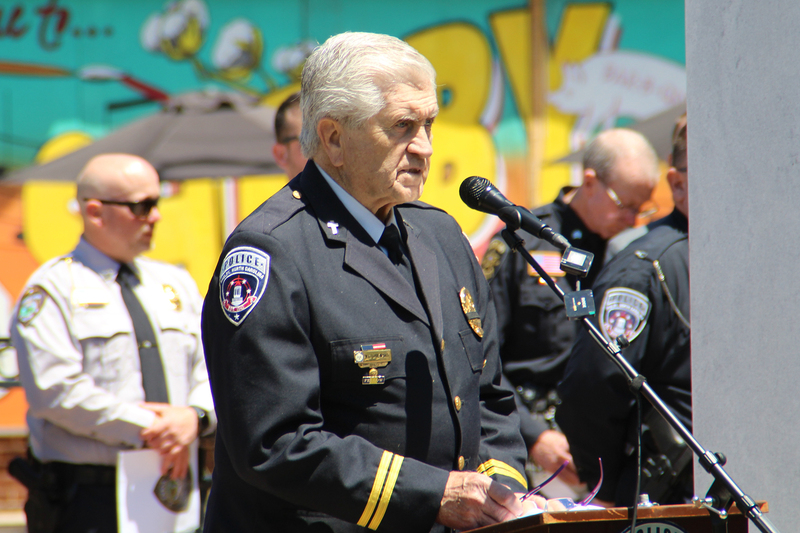 Chaplain speaking at the National Police Week Memorial Service