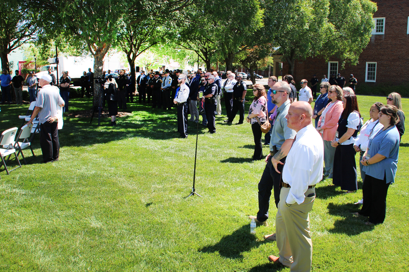 Crowd gathered for the National Police Week Memorial Service