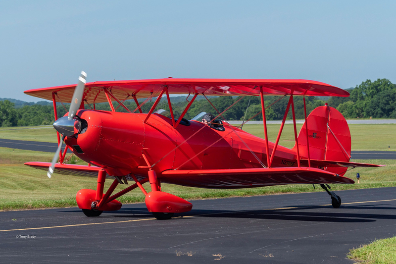 Plane at the Shelby airport for fly-in event