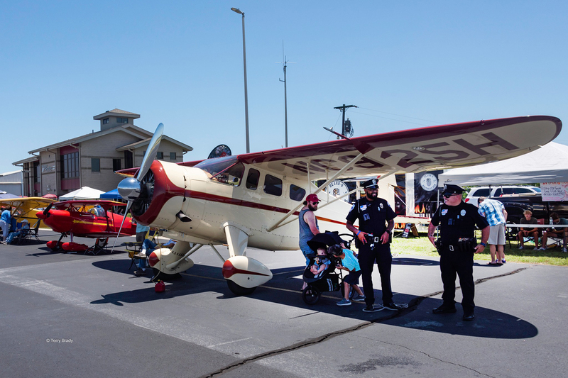 Planes at the Shelby airport for fly-in event