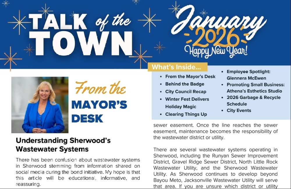 Front page of Jan 2026 newsletter