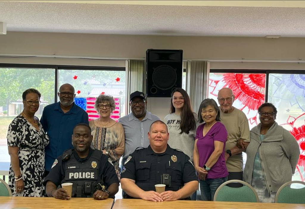 Coffee with a Cop at Jack Evans Senior Center.