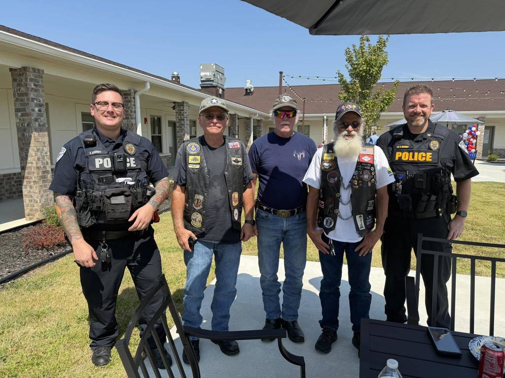 Officers with Bikers