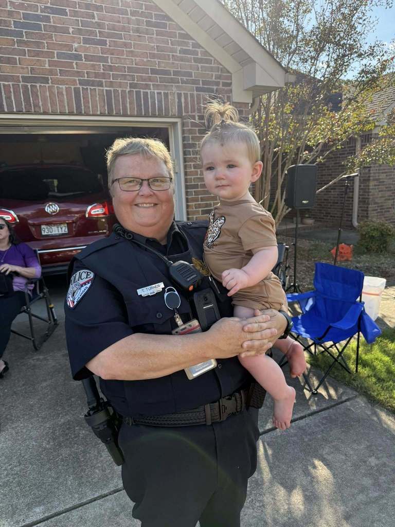 Officer Turner with baby
