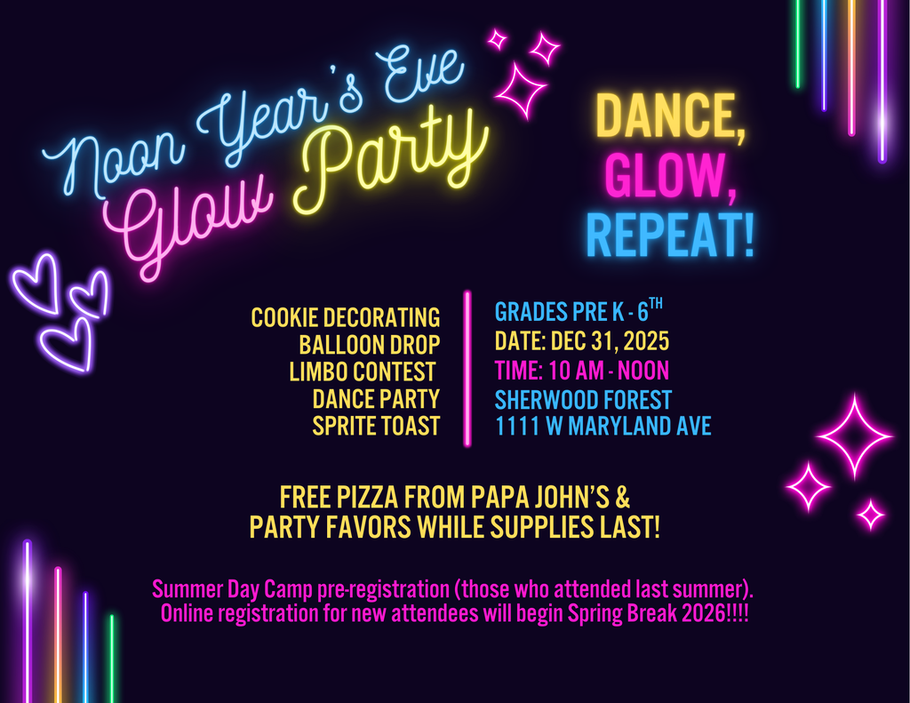 Noon Year's Eve Glow Party