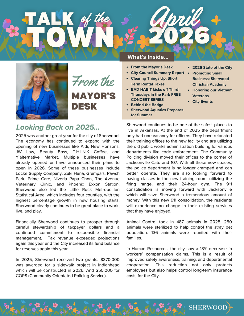 1st page of April newsletter