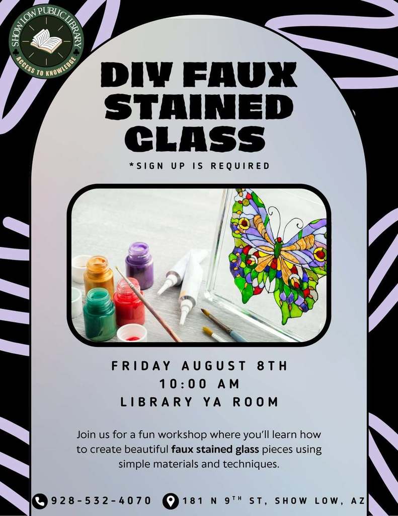 DIY Stained Glass Flier