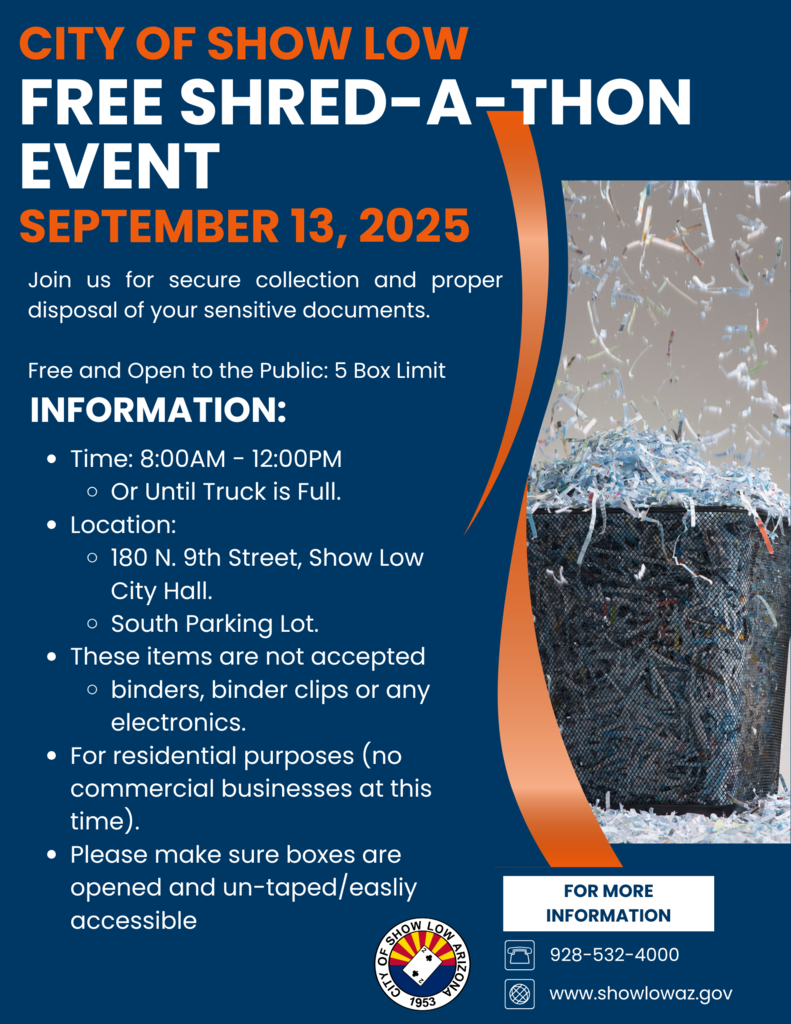 Shred-a-thon Flyer