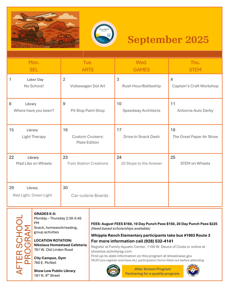 After School Program-September 