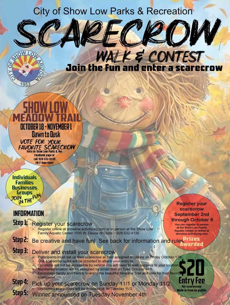 Scarecrow Walk Registration is now open.