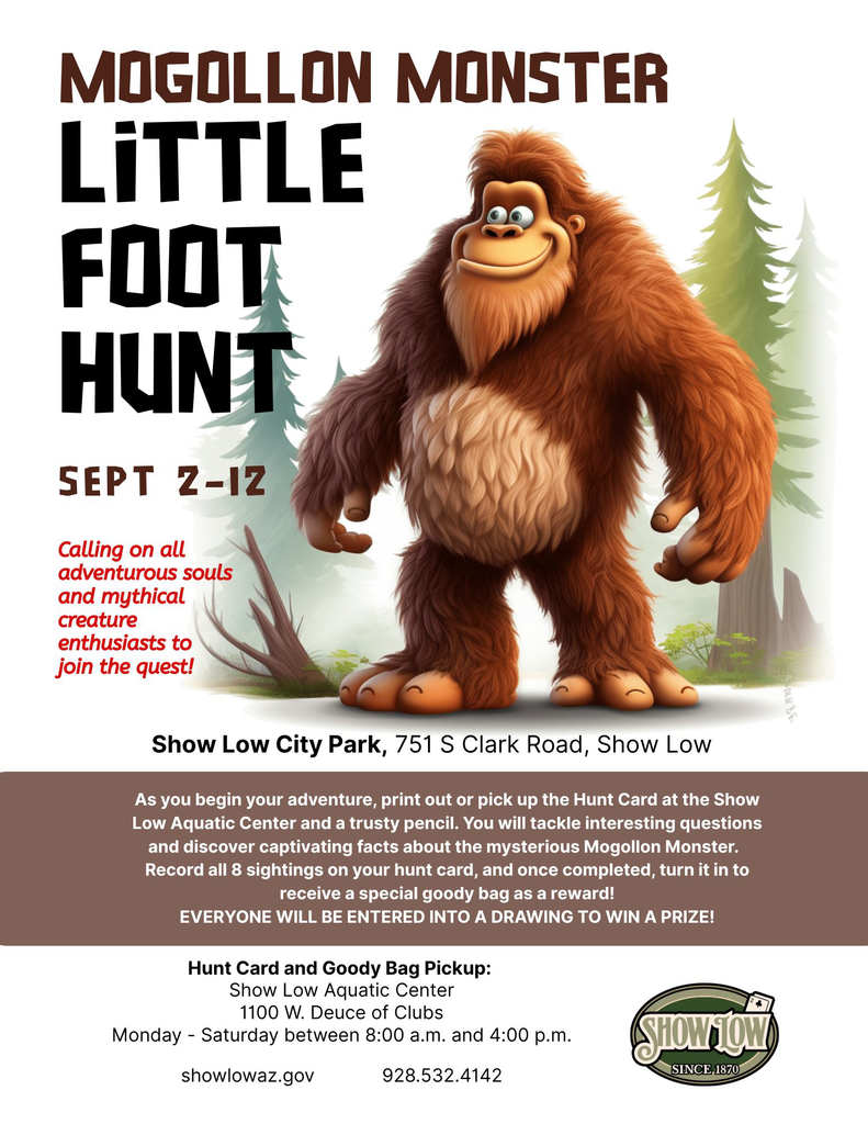 Mogollon Monster Little Foot Hunt Flier