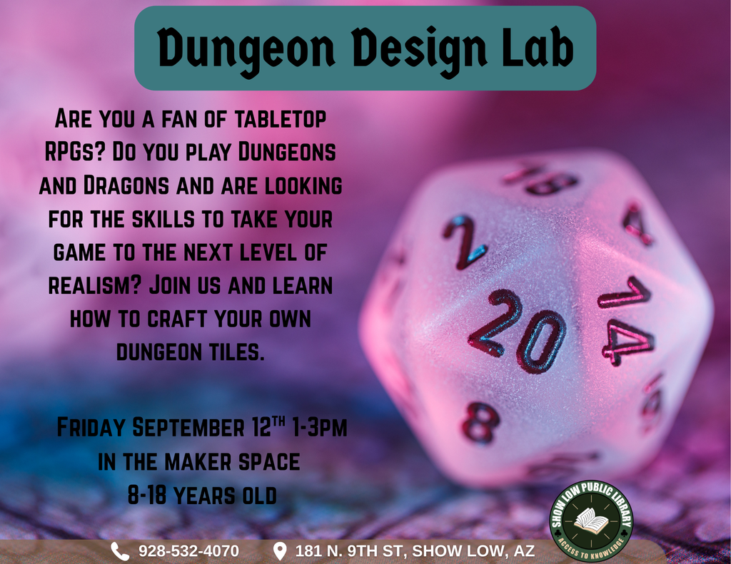 Dungeon Design Lab Flier