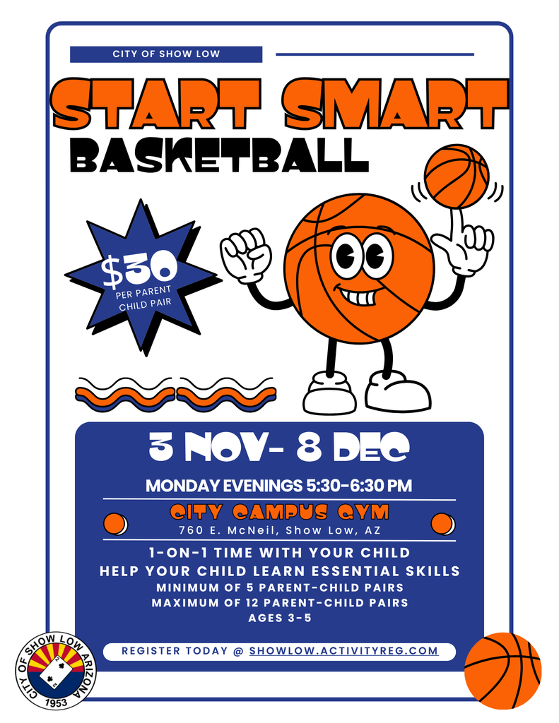 Start Smart Basketball Nov 3-Dec 8
