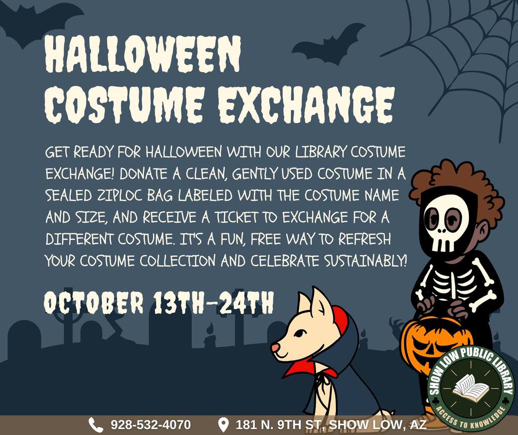 Halloween Costume Exchange Flier