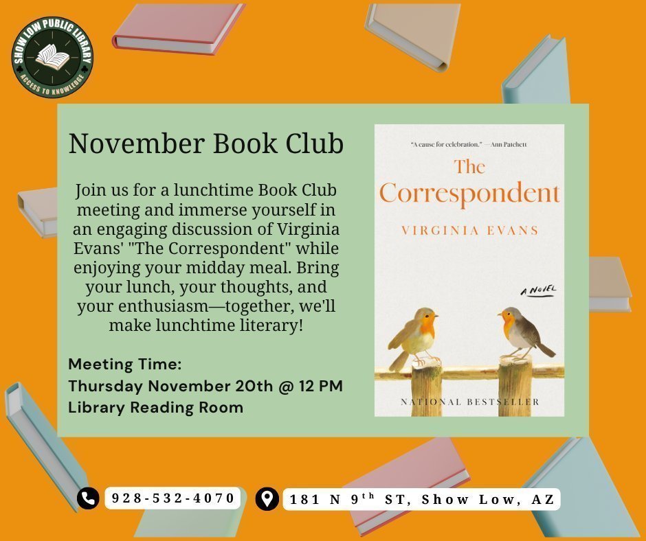 November Book Club Flier