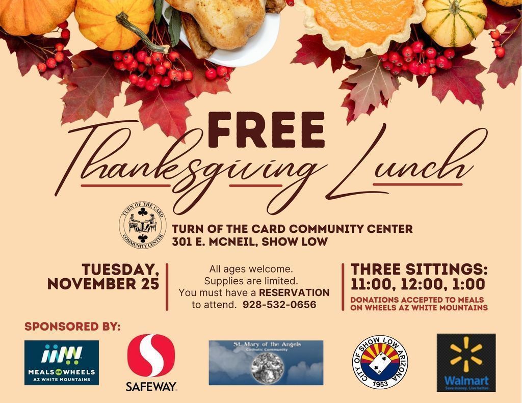 Free Thanksgiving Lunch Flier