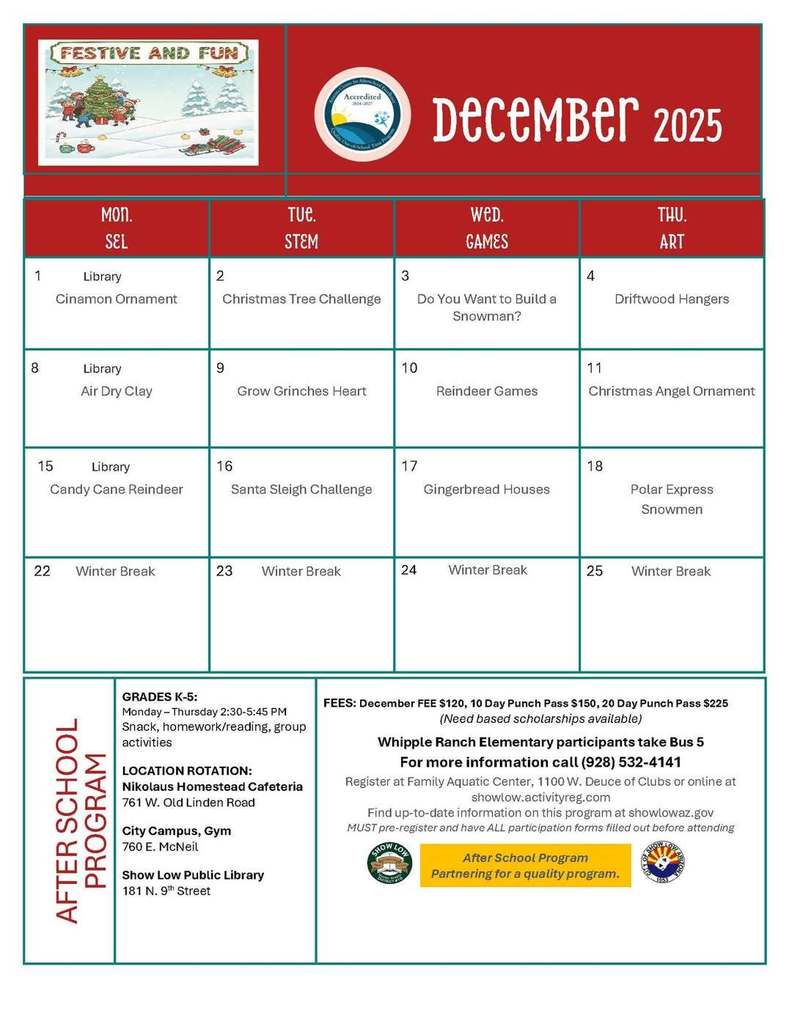 After School Program Flier