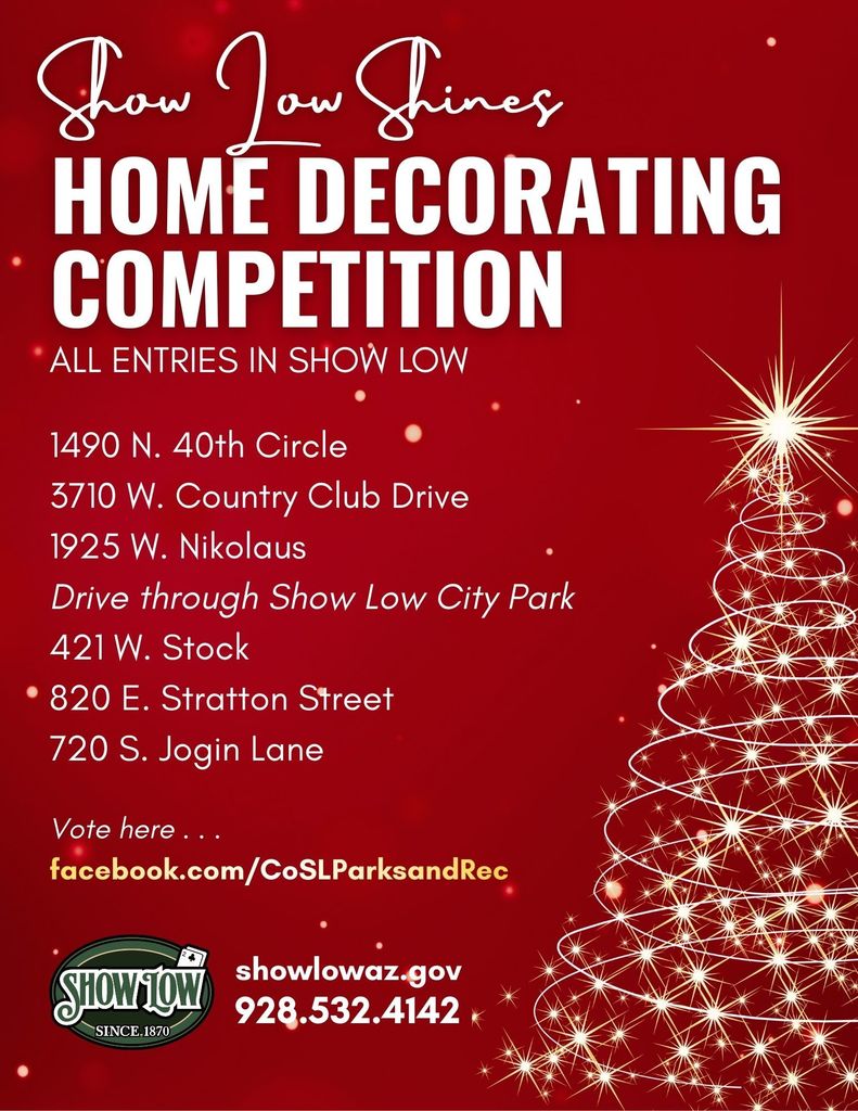 Show Low Shines Home Decorating Competition Voting