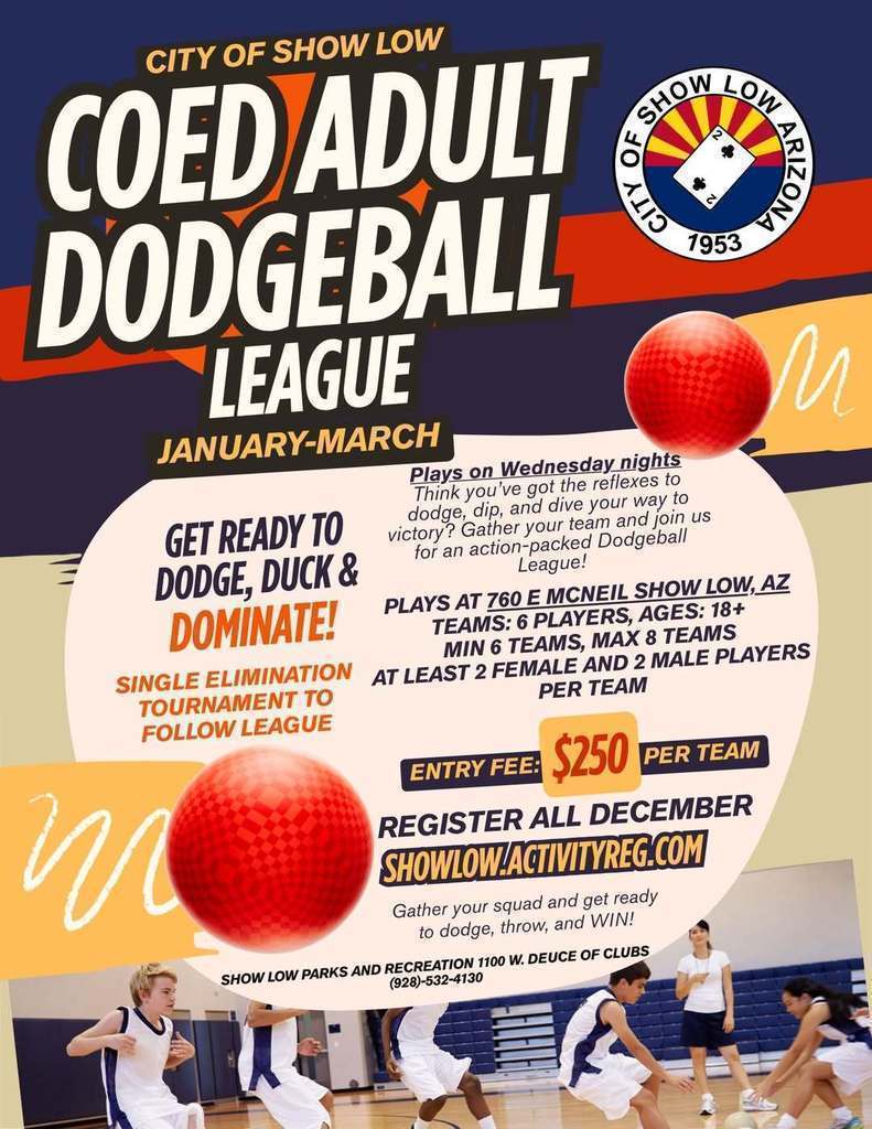 Dodgeball League Flier