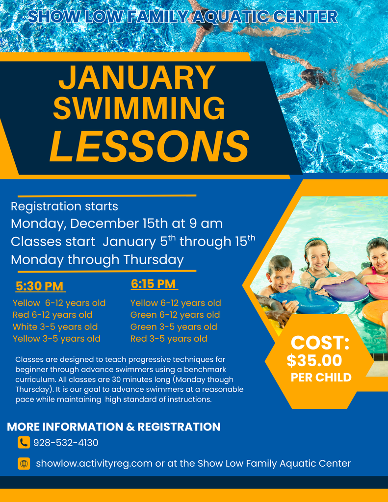 January 2026 Swim Lessons