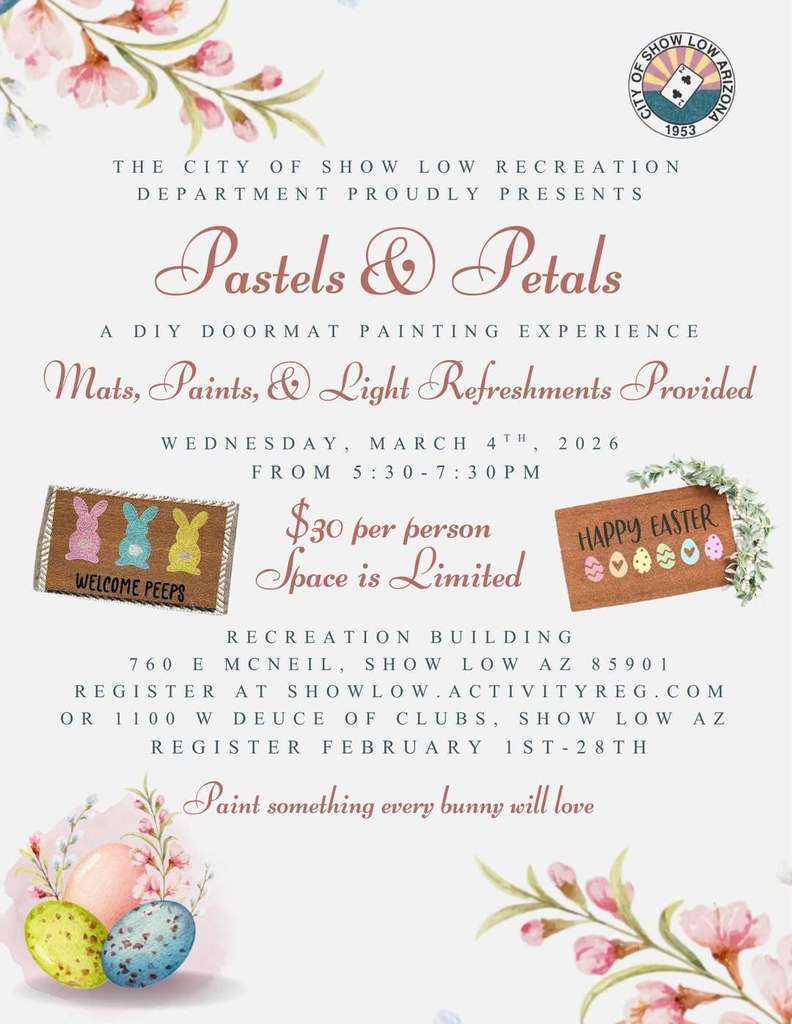 Pastels and Petals Flier