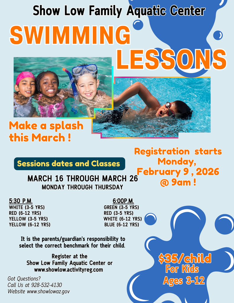 Swimming Lessons Flier