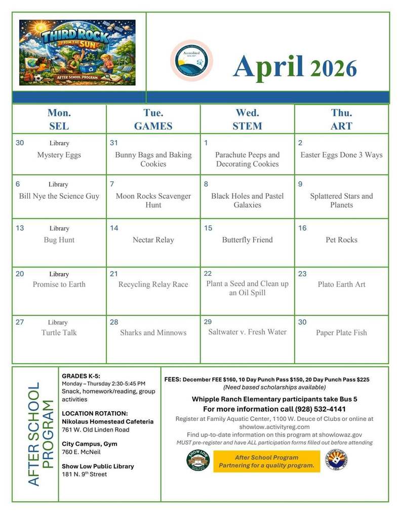 After School Program Flier