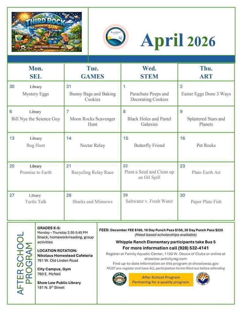 After School Program Flier