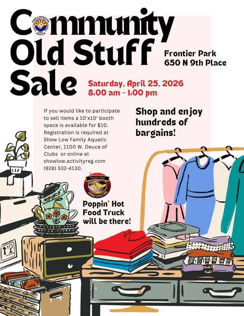 Community Old Stuff Sale Flier