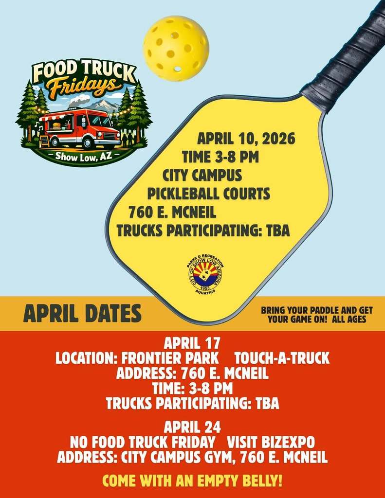 Food Truck Friday April Dates Flier