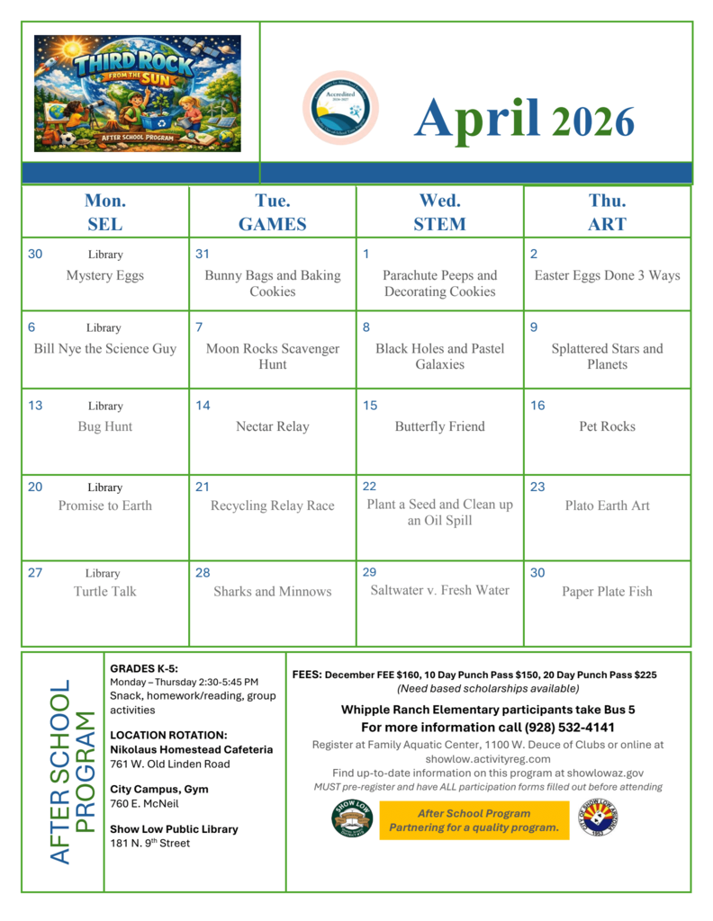 After School Program-April 2026