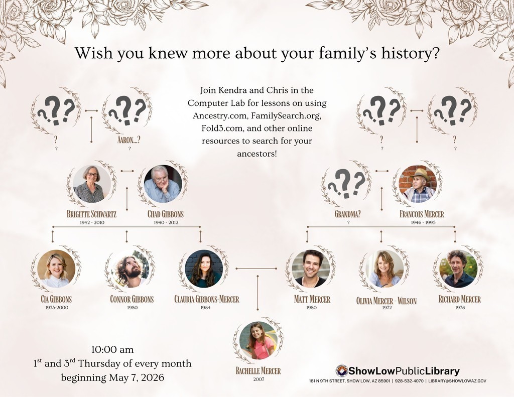 Genealogy Class Flier