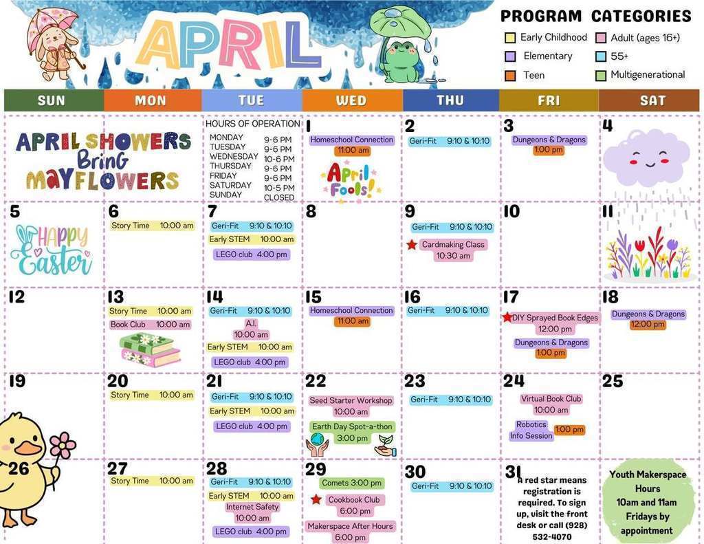 Library Event Calendar