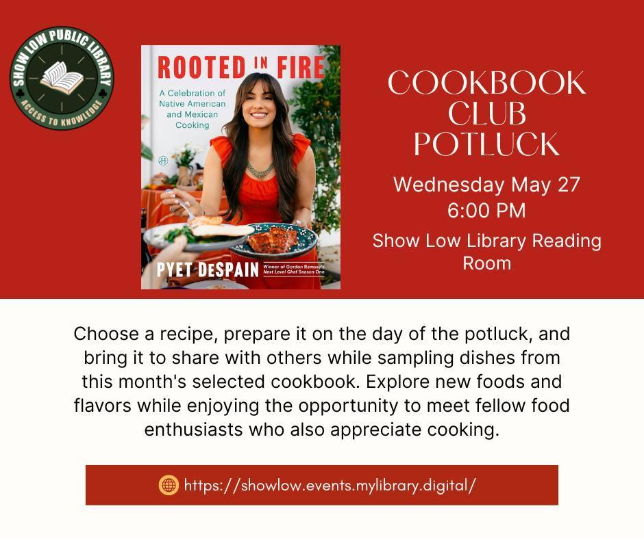 Cookbook Club Potluck Flier