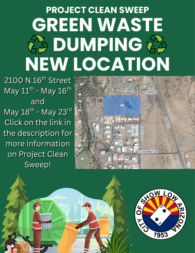 Green Waste Dumping New Location 2100 N 16th Street