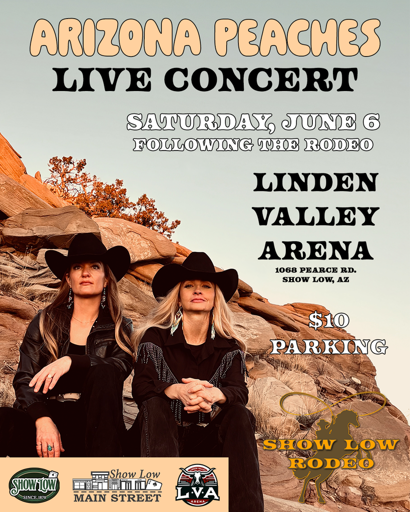 Arizona Peaches Rodeo Concert Flier