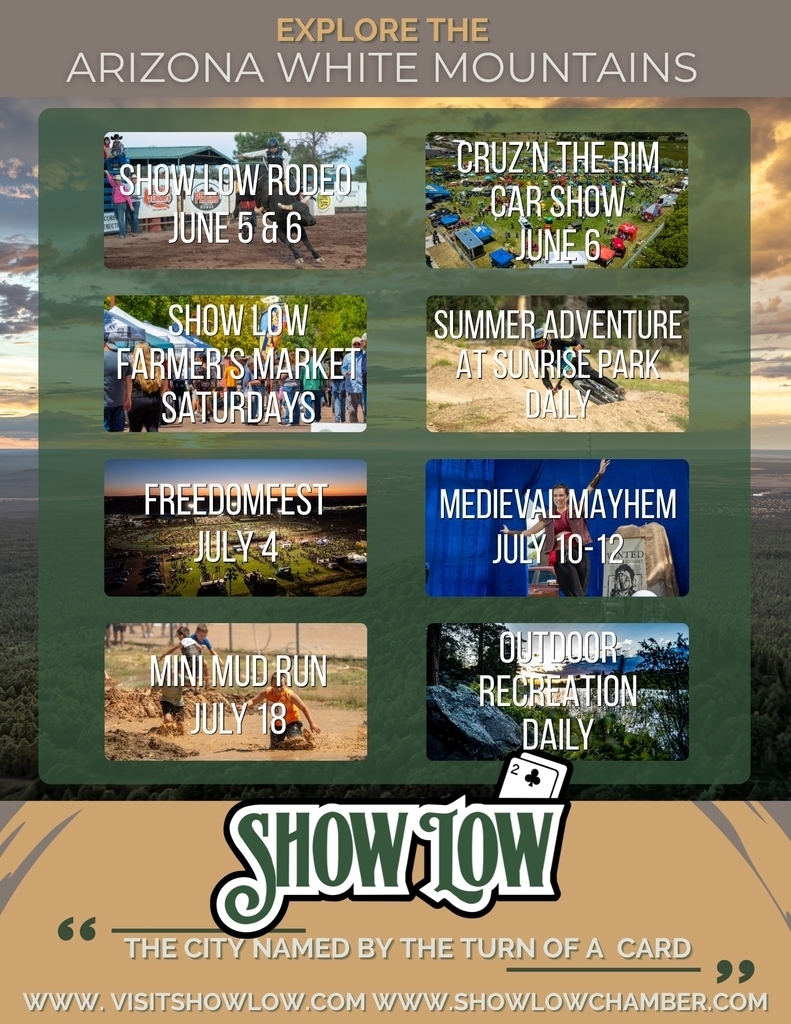 Show Low Summer Events Flyer