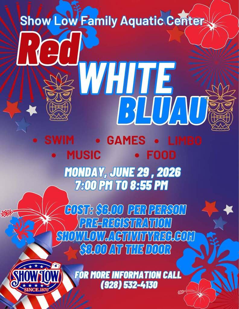 Red White Bluau flier