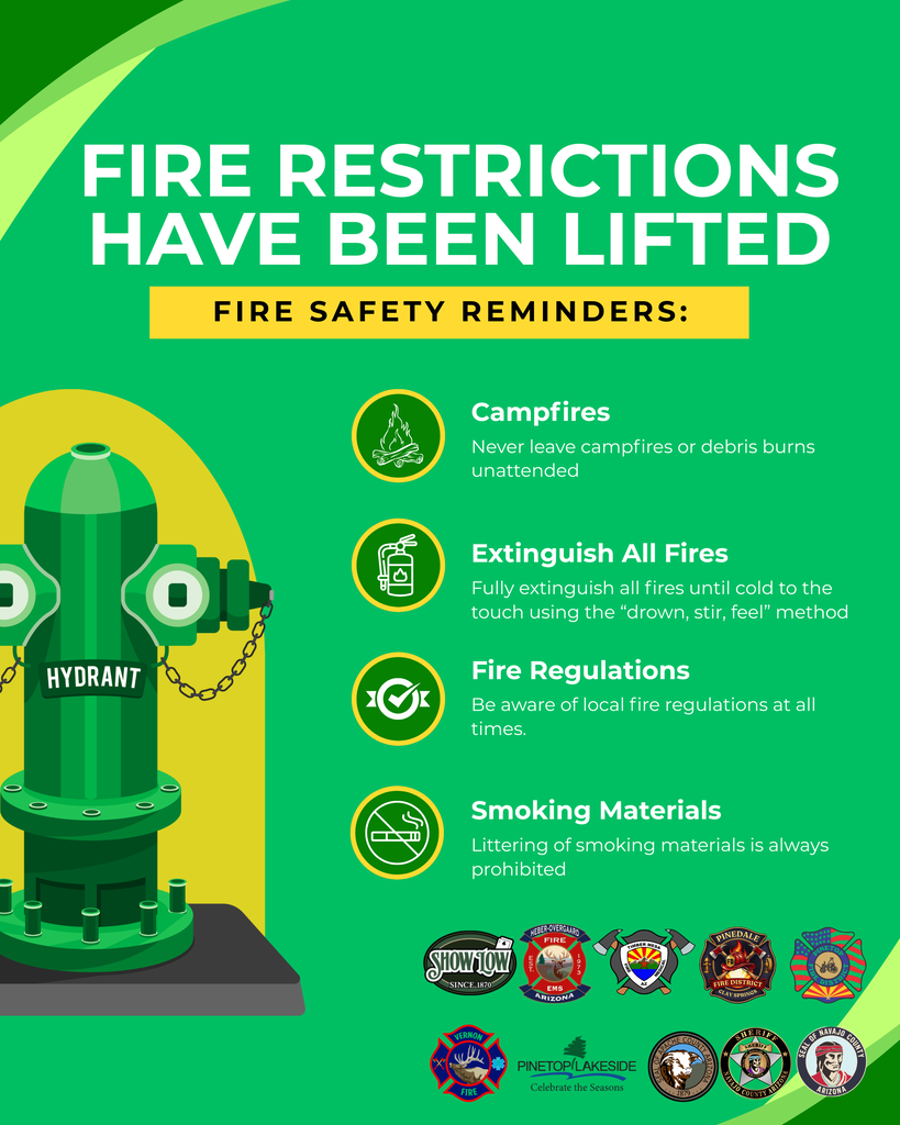 Fire Restrictions Lifted